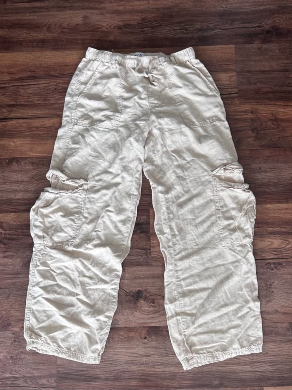 BDG Women's Lightweight Cargo Pants - Cream